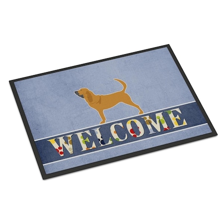 Carolines Treasures 18 x 27 in. Bloodhound Welcome Indoor or Outdoor Mat BB5488MAT